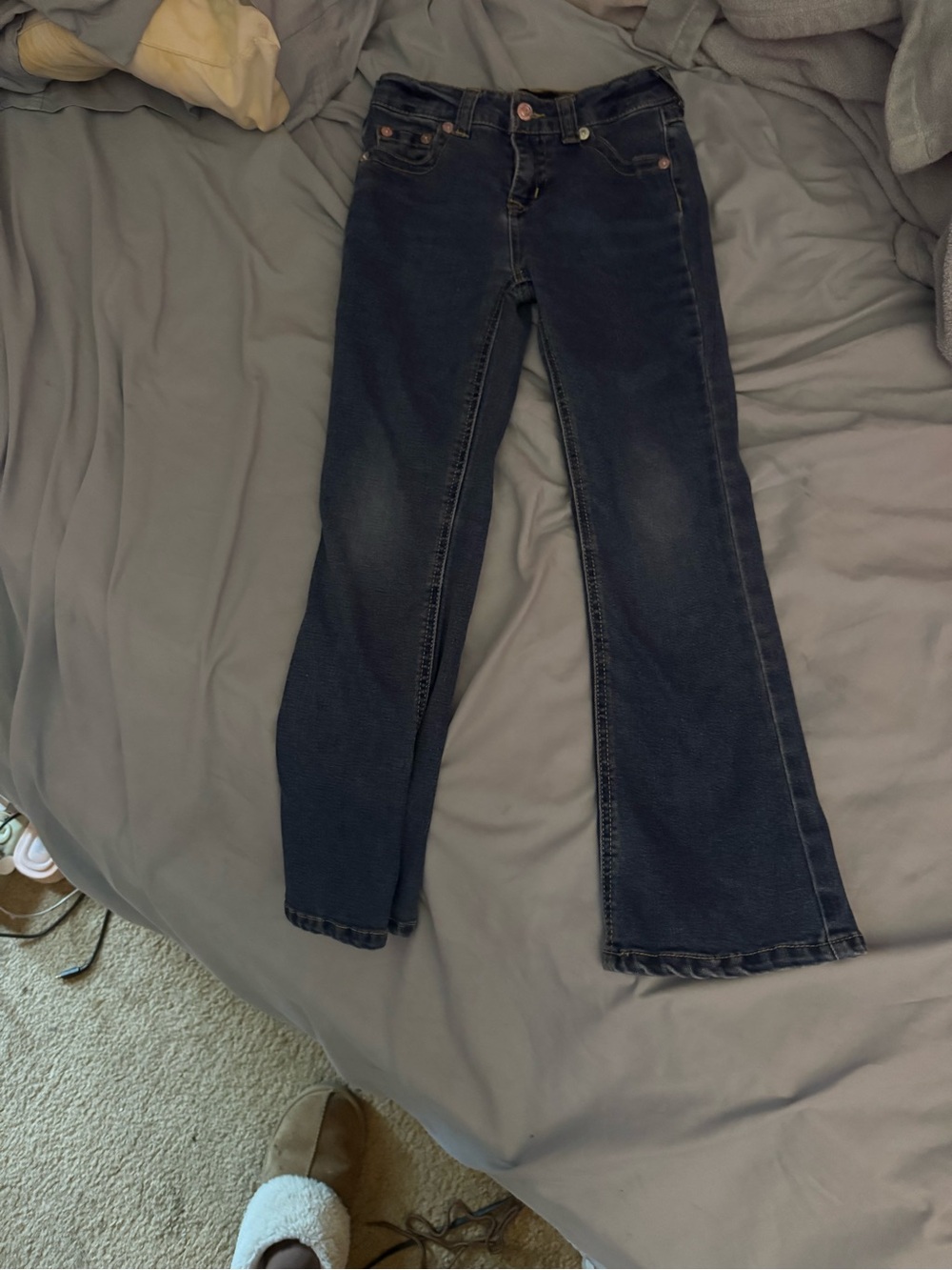 True Religion Dark Indigo Kids Flare Jeans